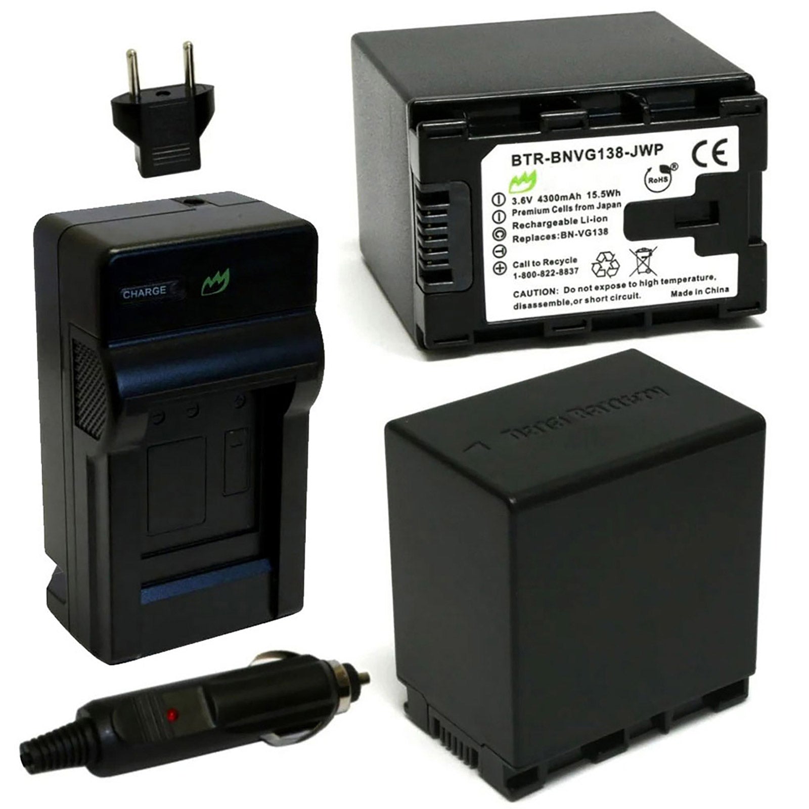 vhbw passend für JVC GZ-HM550BEK, GZ-HM550BUS, GZ-HM550BEU, GZ-HM550BU Kamera-Akku Li-Ion 4000