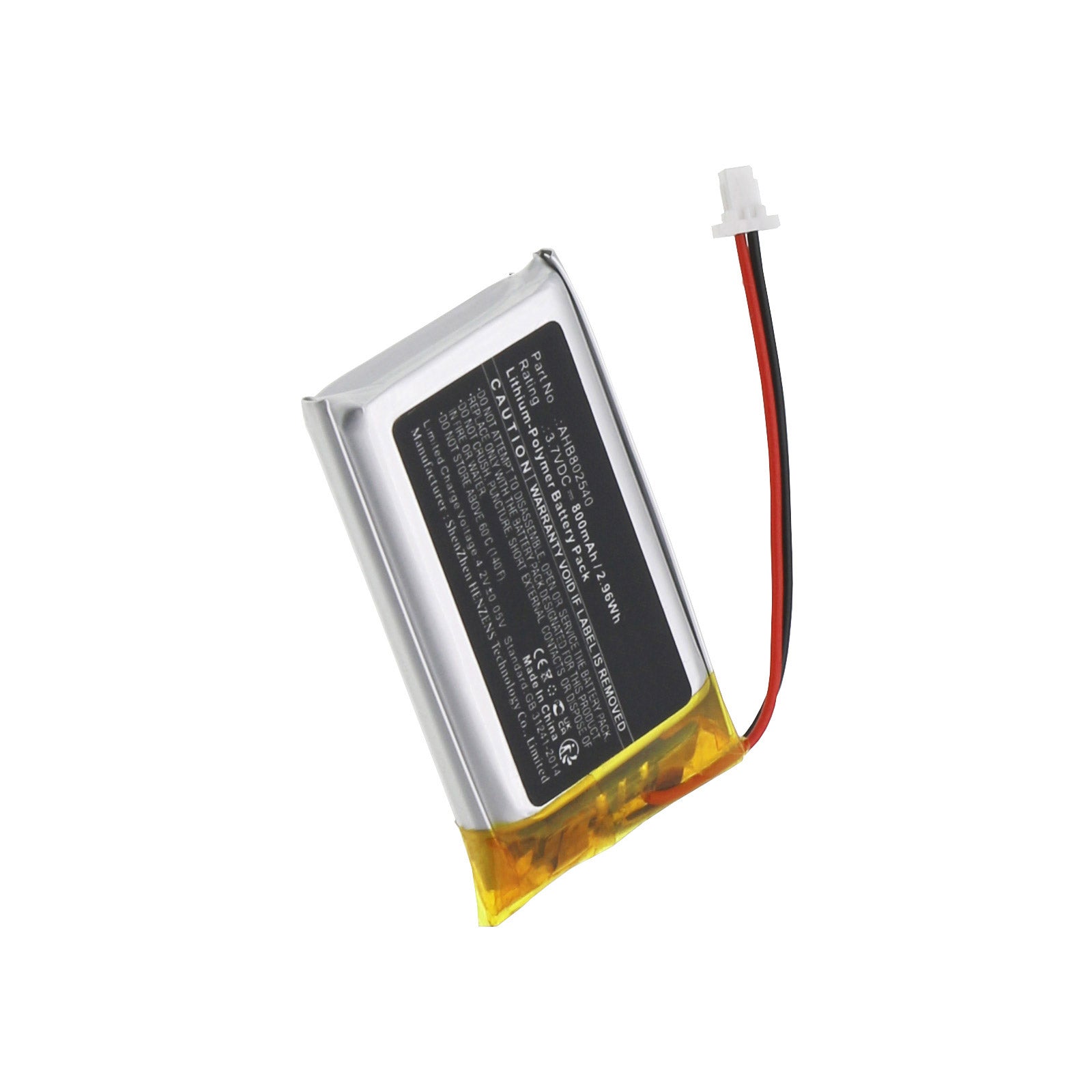 Batteria 800mAh 7.4V Li-ion Per X Drive MP3 – Sostituisce GS 533048, Nero