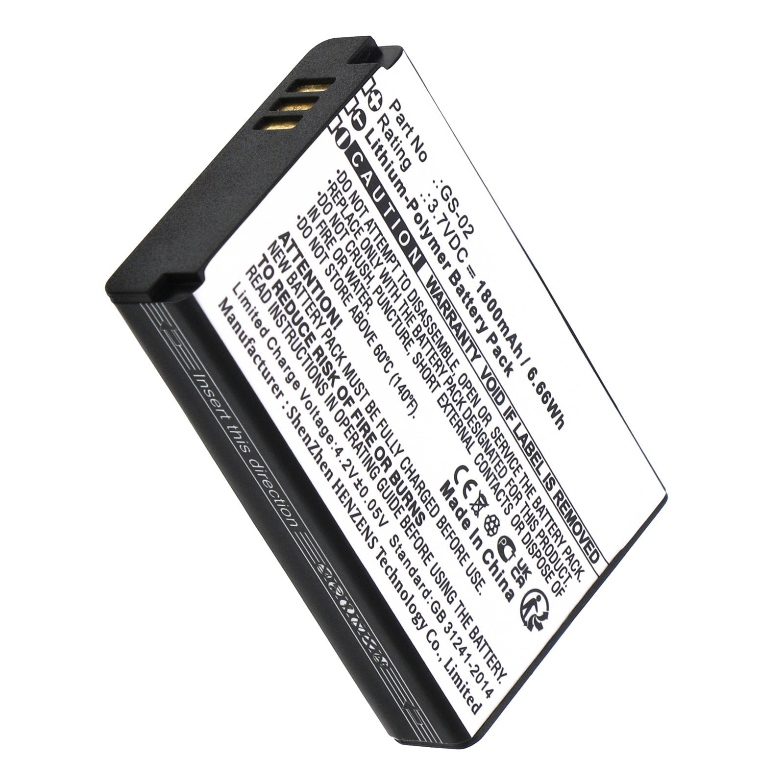 Batterie Li-Ion 1800mAh Compatible Grandstream WP822 WP825 - Remplacement Parfait GS-02