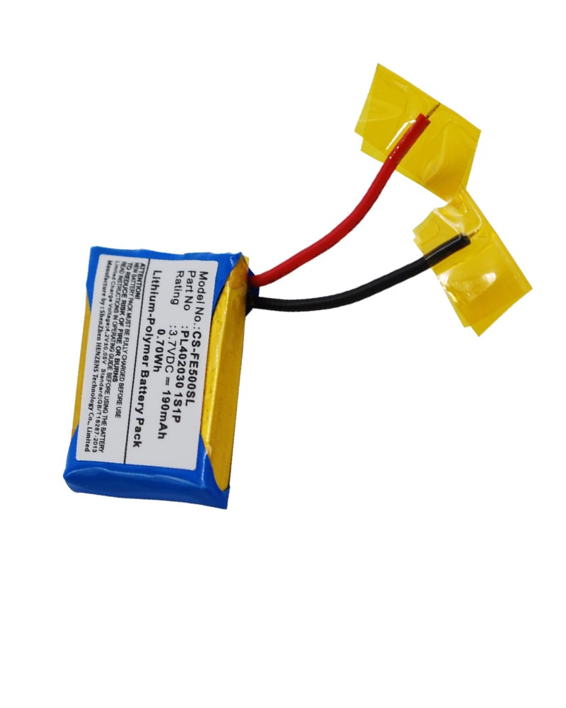 Fiio E3, E5, E6, PL402030 1S1P Replacement Battery 190mAh