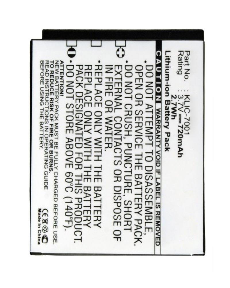 Li-ion Battery for Kodak EasySharee M1063 M893IS 3.7V 720mAh