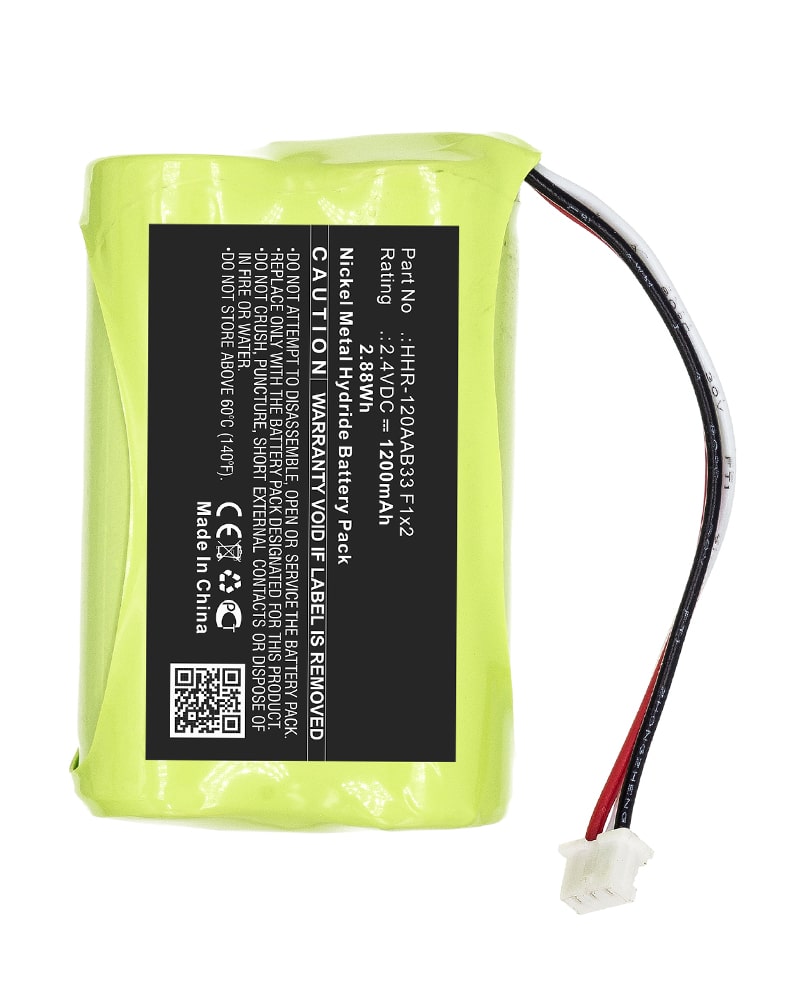 TECHTEK batterier vervangt HHR-120AAB33 F1x2 compatibel met [BANG & OLUFSEN] Beo5