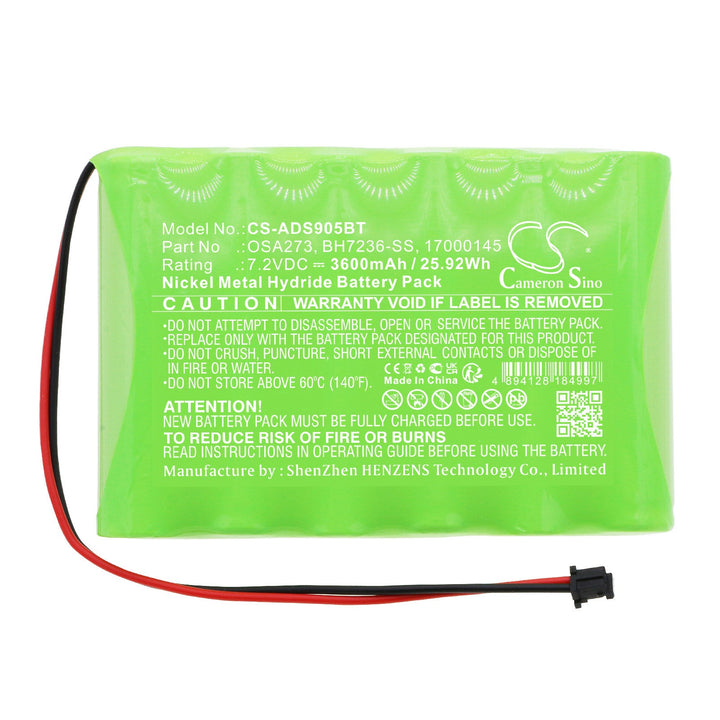 DSC 17000145 17000152 BH7236-SS Impassa SCW9055 Self-Contained Battery 3600mAh Ni-MH-3