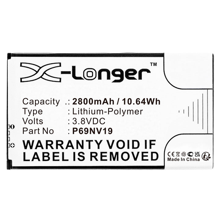 Honeywell P69NV19 WTS700 7" Wireless Color Touch Battery 2800mAh Li-Polymer-3