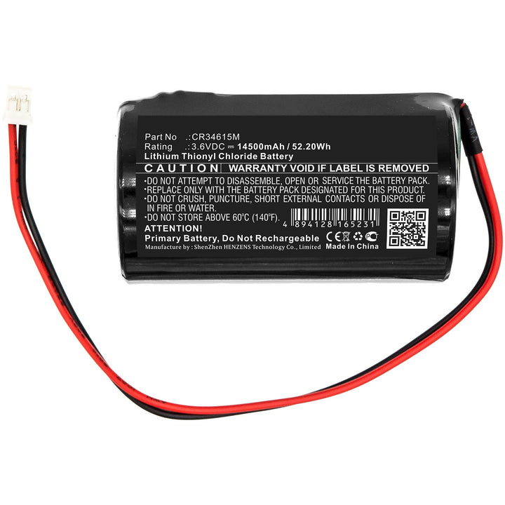 Pyronix CR34615M Enforcer Deltabell Siren Alarm Battery 14500mAh Li-SOCl2-3