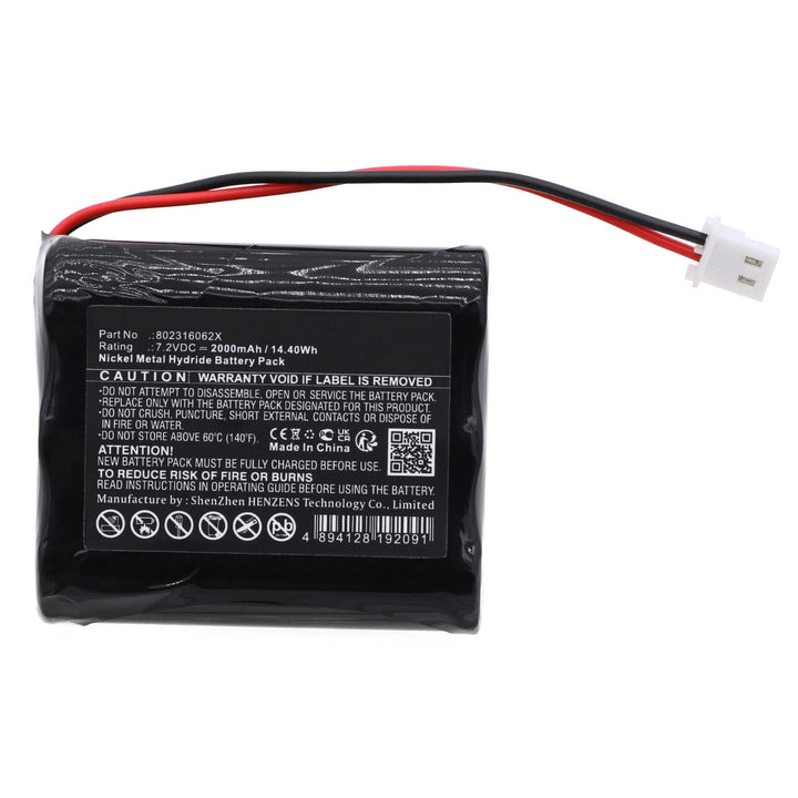 Yale 802316062X GP220AAH6WMX SmartHome ENA Pro Alarm Contro Battery 2000mAh Ni-MH-3