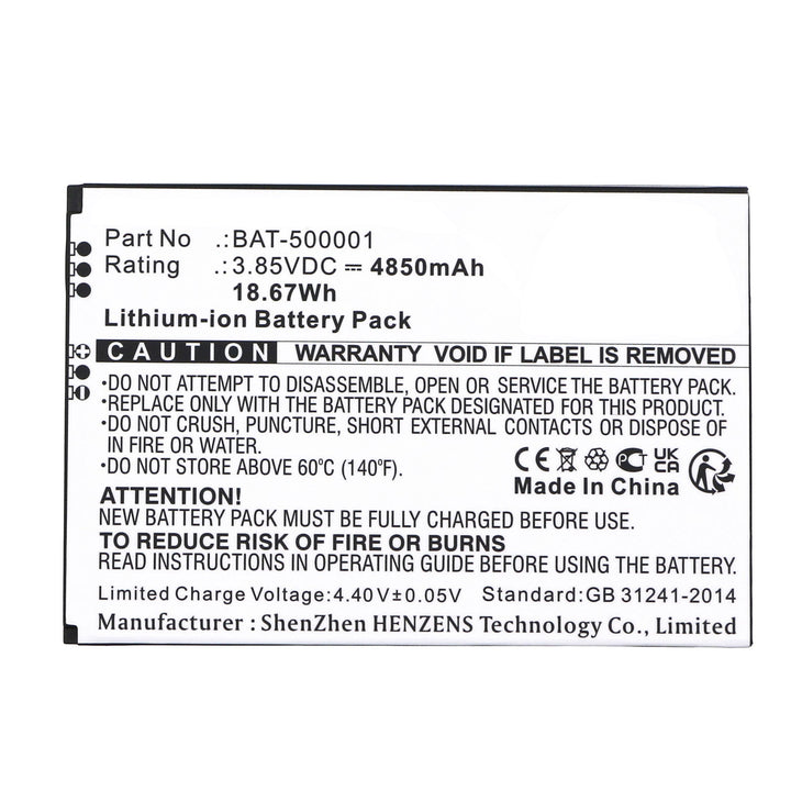 BlueBird BAT-500001 Pidion SF6510 Battery 4850mAh-3