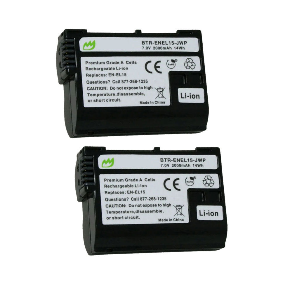 Nikon D7100 本体 RRS Lブラケット バッテリー2個付き 2-Pack) Nikon D7100 Replacement Battery 2000mAh – NextBatteries.com