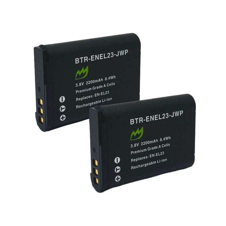 Nikon Coolpix P600 Battery 2-Pack 2200mAh