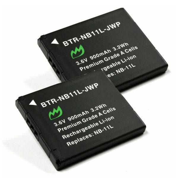 Canon A2400 IS Battery 2-Pack 900mAh