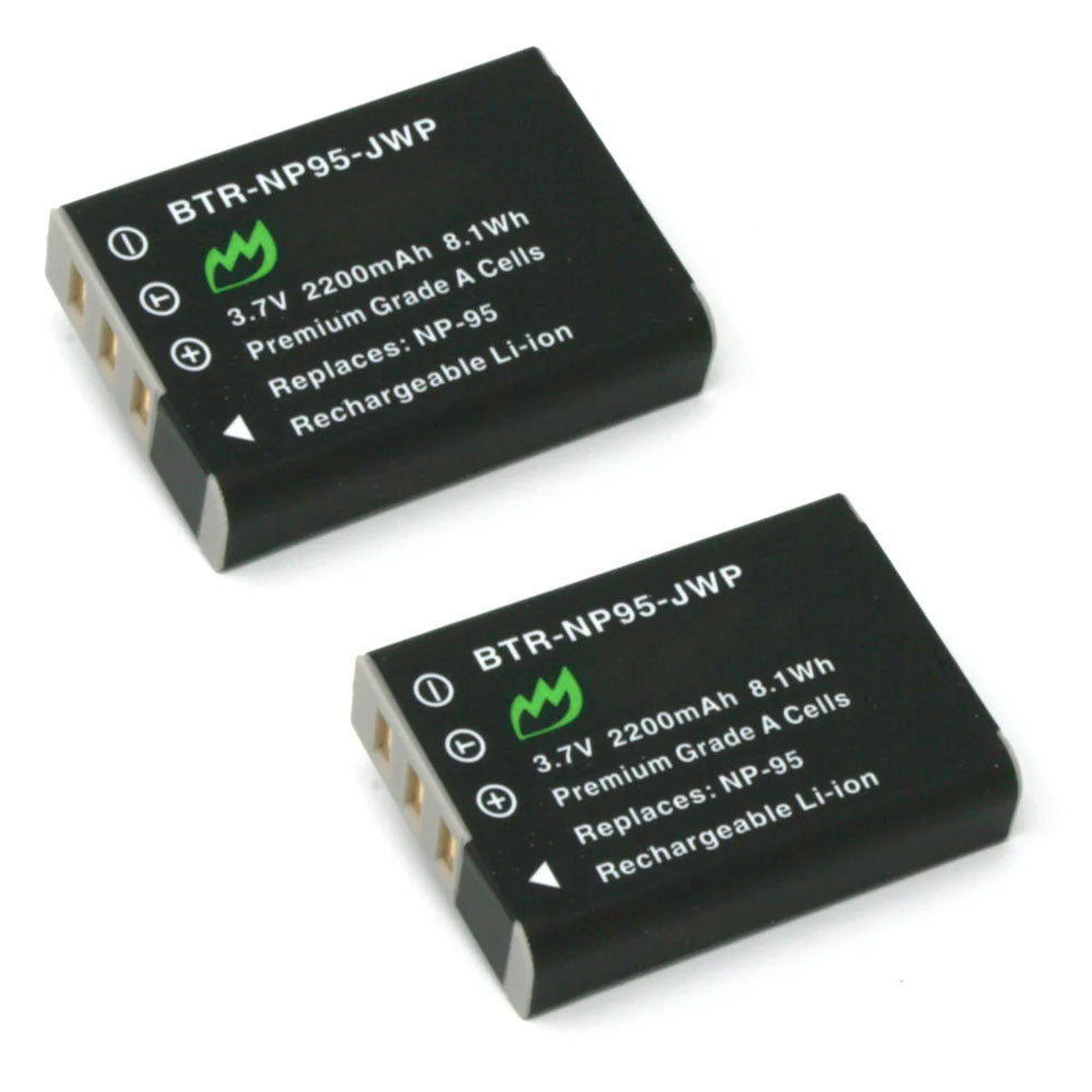 (2-Pack) Fujifilm Fuji X100T Replacement Battery 2200mAh ...