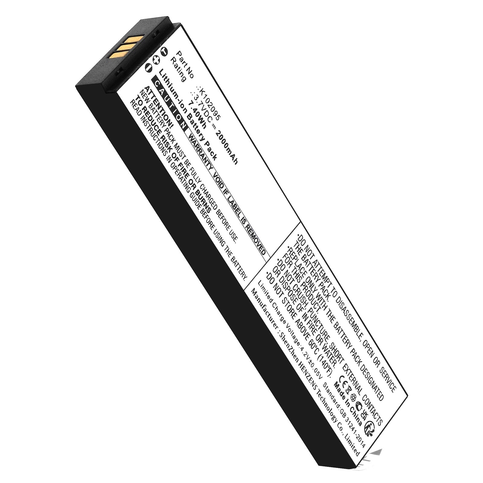 Hook-Eye K102095, T01 Battery 2000mAh – NextBatteries.com