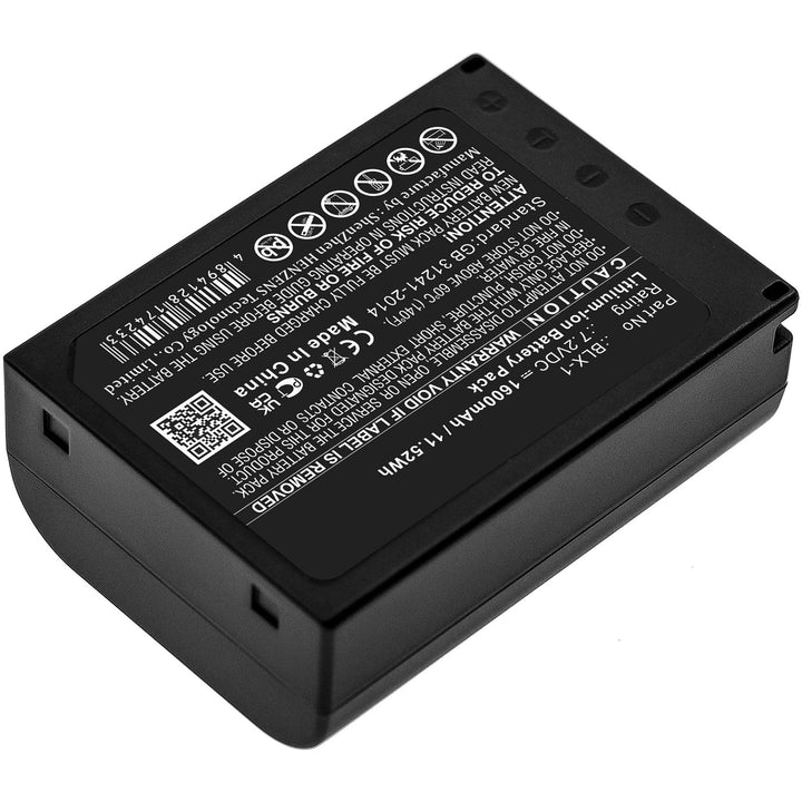 Olympus BLX-1 OM SYSTEM OM-1 Battery 1600mAh-2