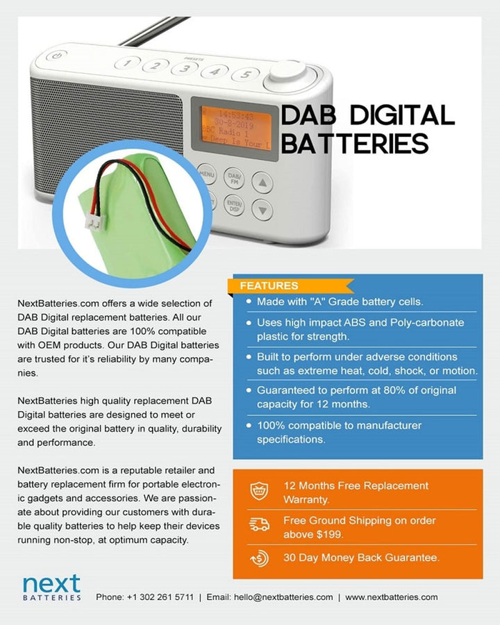 Albrecht BPIPL103450 3S DR 850 Battery 1800mAh - 4