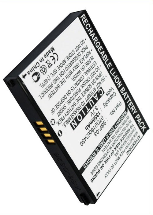 Asus SBP-03 Mypal A630 Mypal A632 Mypal A632N Mypal A635 Battery 1350mAh Li-ion-2