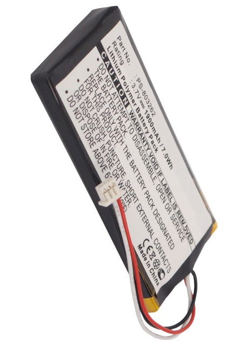 Navman PS-803262 iCN720 iCN750 Battery 1900mAh Li-Polymer