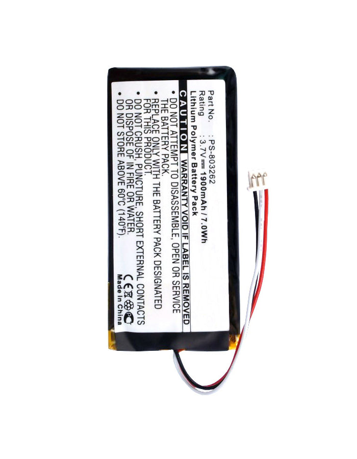 Navman PS-803262 iCN720 iCN750 Battery 1900mAh Li-Polymer-4