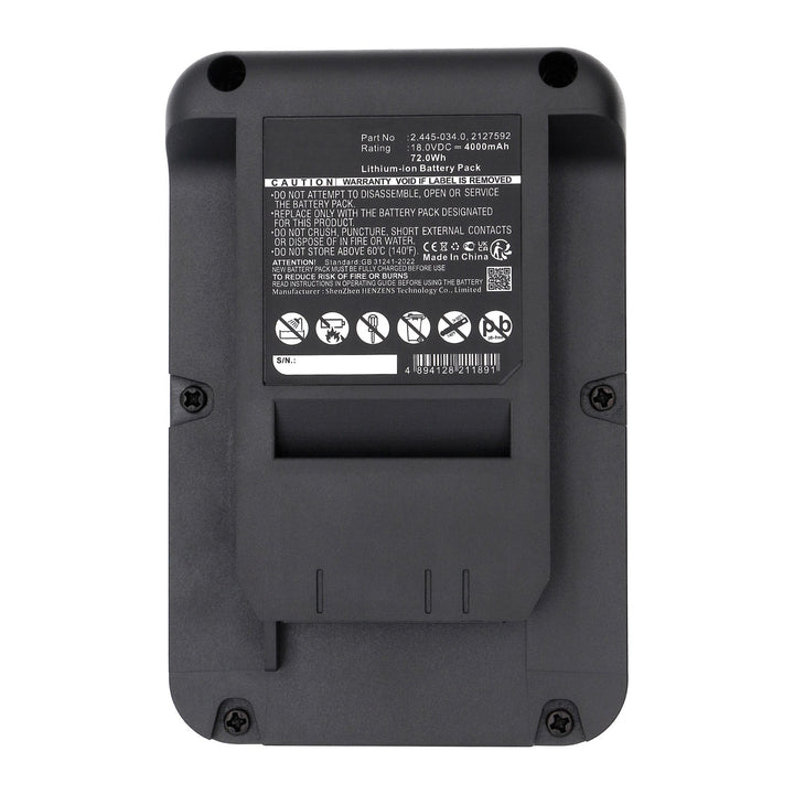 KARCHER 18-36 Cordless 18V Push Lawnmo Battery 4000mAh-5