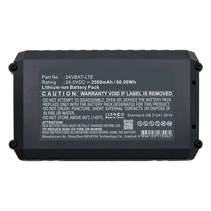 Snow Joe 24VBAT-LTE 24V-AJC-LTE 24V-JB-LTE 24V-SS11-XR Battery 2500mAh Li-ion-5