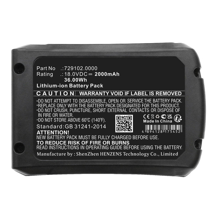 Gloria 728970 FM30 Battery 2000mAh-5