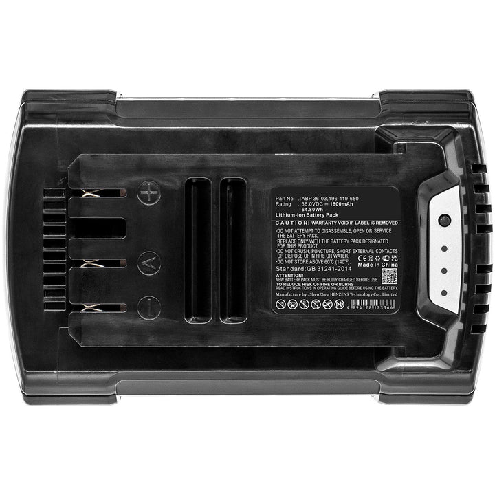 WOLF Garten 196-119-650 ABP 36-03 CSB 36 GTB 36 HSB 36 LBB 36 Battery 1800mAh Li-ion-3