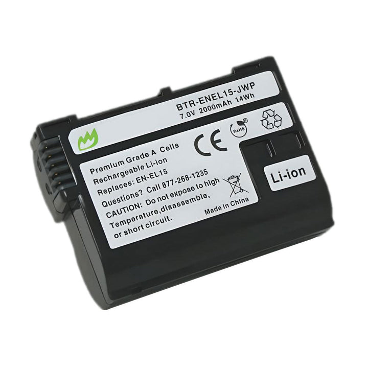 Nikon D7100 Battery 2-Pack 2000mAh Dual Charger-3