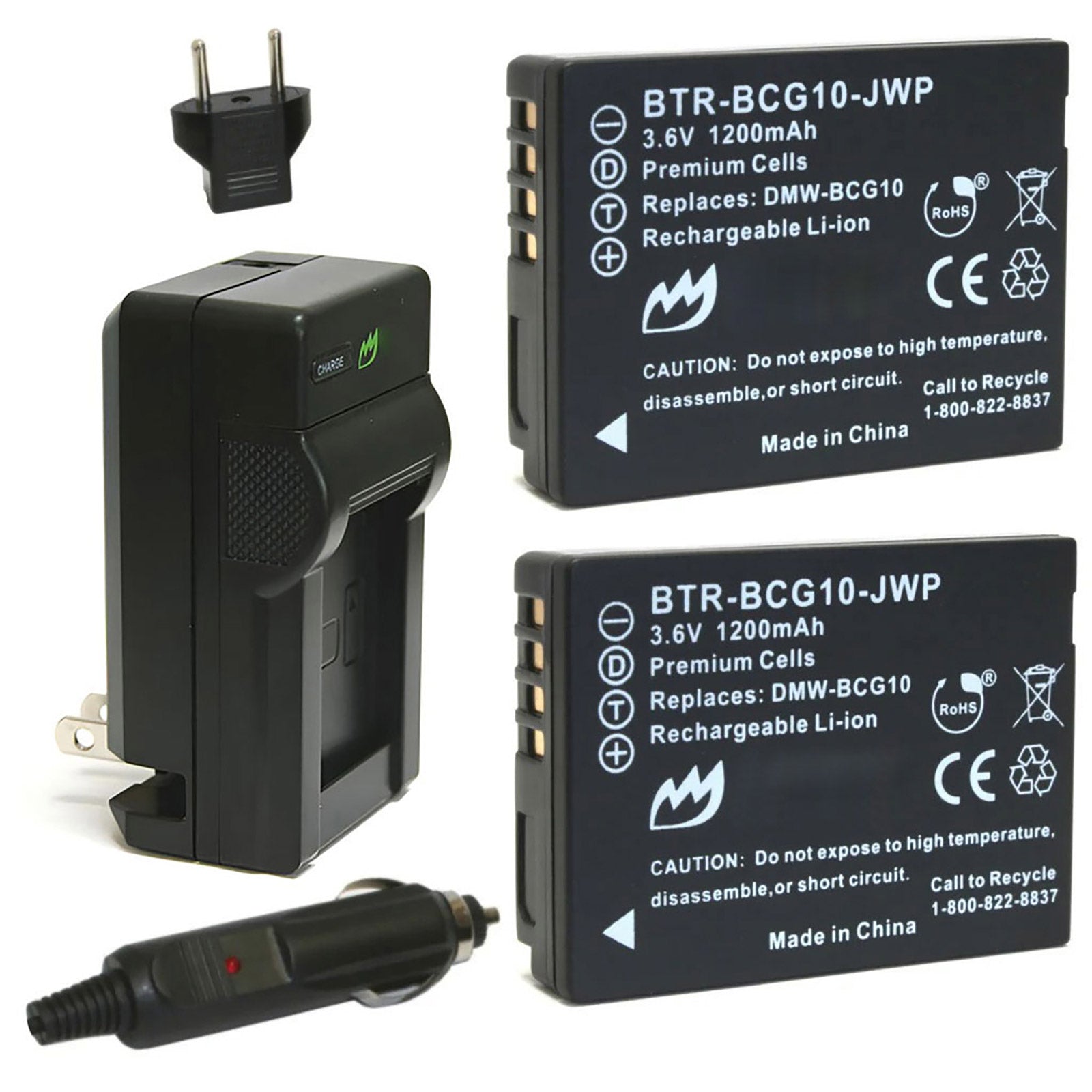 Batteria Compatibile OTech Per Panasonic Lumix DMC-TZ57 – 10400mAh? (verifica Capacità), Bassa Autoscarica, Garanzia 1 Anno