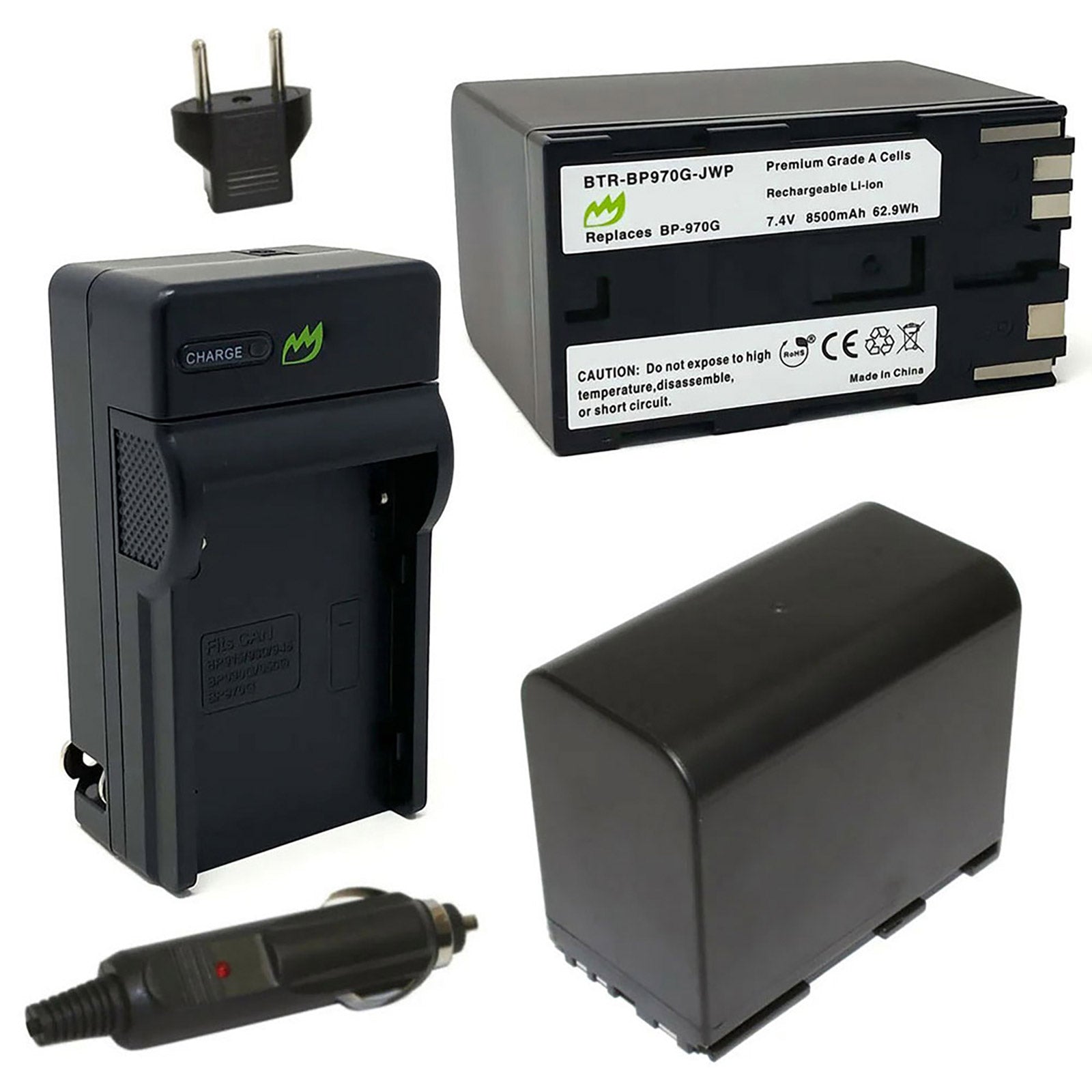 BP-970G Battery& Slim USB Charger for Canon DM-XL1S DM-XL2 E1 E2 BP-970G Battery& Slim USB Charger for Canon DM-XL1S DM-XL2 E1 E2