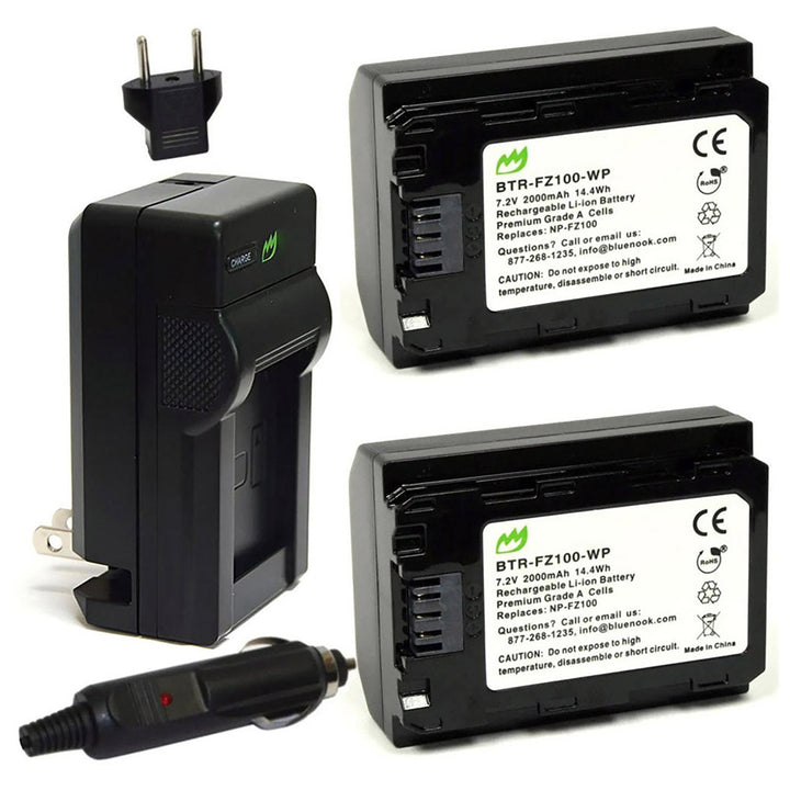 Sony FX30 Battery 2-Pack 2000mAh Charger