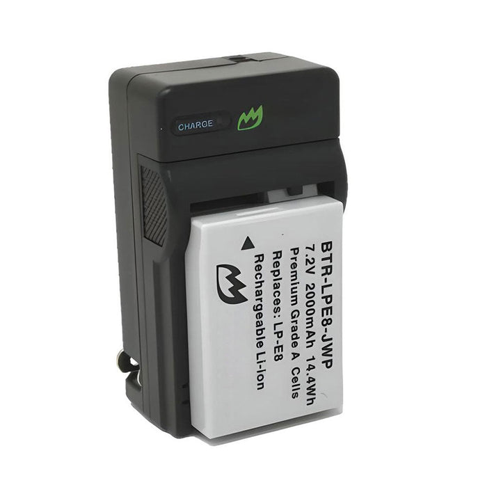 Canon EOS Rebel T5i Battery 2-Pack 2000mAh Charger-2