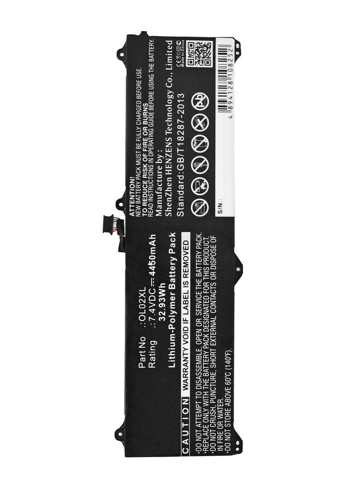 HP 0L02XL 0LO2XL Elite x2 1011 G1(J8W02AV) Battery 4450mAh-5
