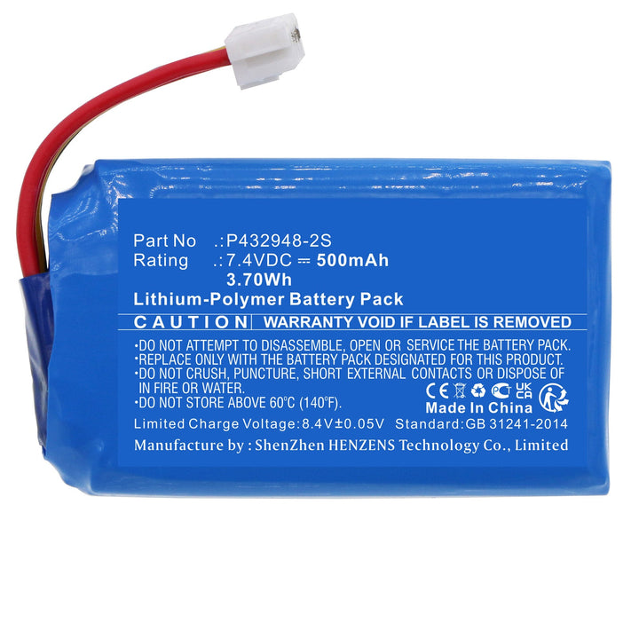 LG P432948-2S PD233 PD239 PD251 PD261 Battery 500mAh Li-Polymer-3