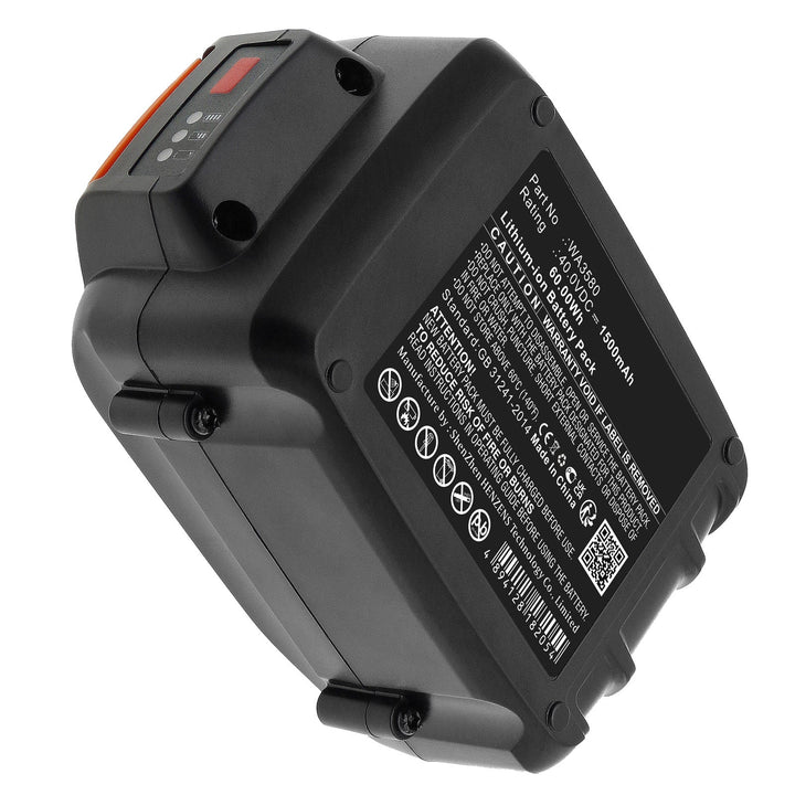 Worx WA3580 WA3747 WA3877 WG180 WG280 WG380 WG580 WG640 Battery 1500mAh Li-ion-3