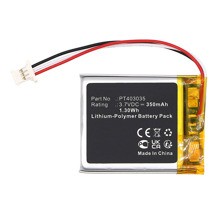 MGI PT403035 Zip Navigator AT Remote Battery 350mAh-3