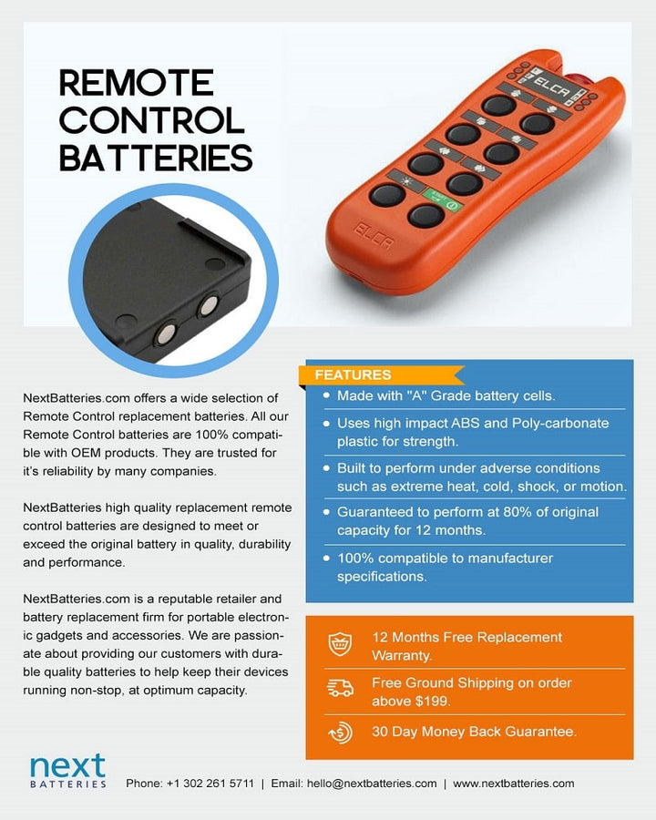 MGI PT403035 Zip Navigator AT Remote Battery 350mAh-6