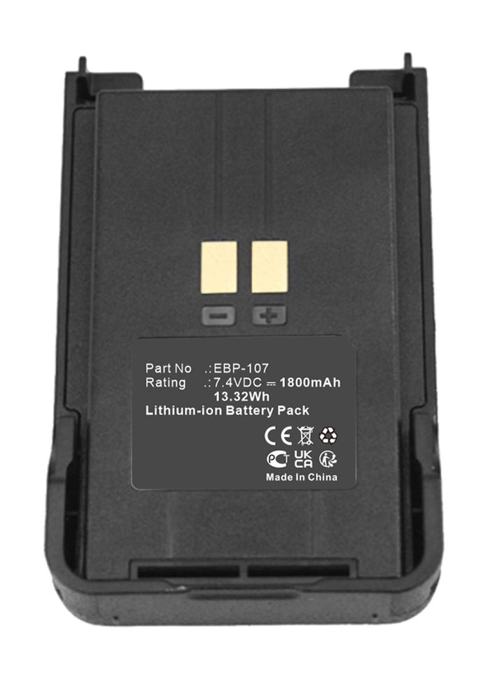 Alinco EBP-107 DJ-CRX6 DJ-CRX7 Battery 1800mAh-2