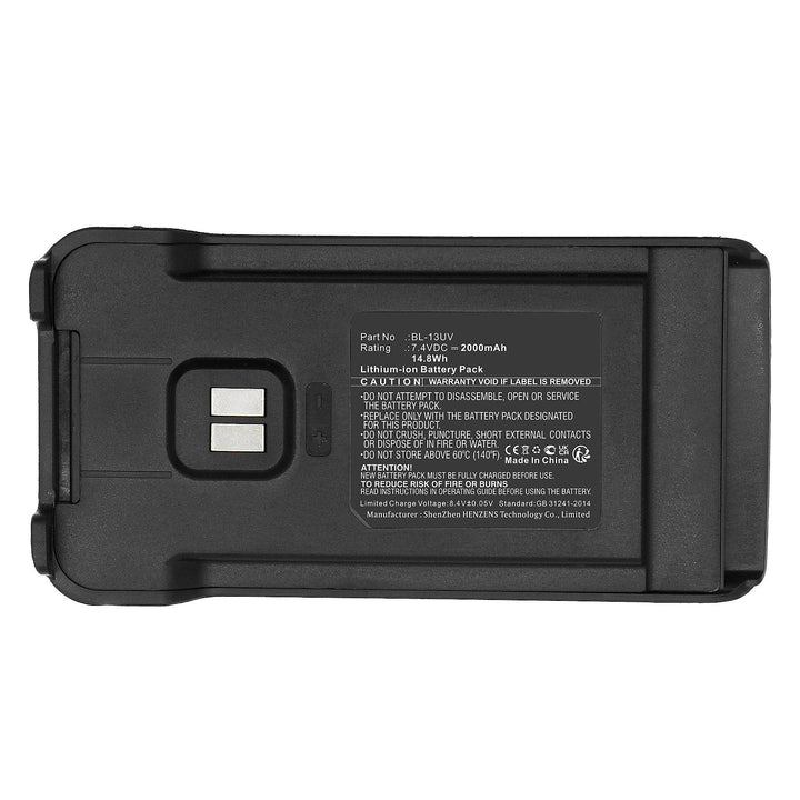Baofeng BL-13UV GM-15 Pro Battery 2000mAh-5