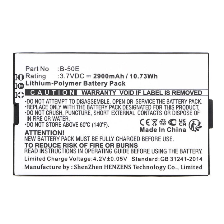 Inrico B-50E T310 Battery 2900mAh Li-Polymer-3