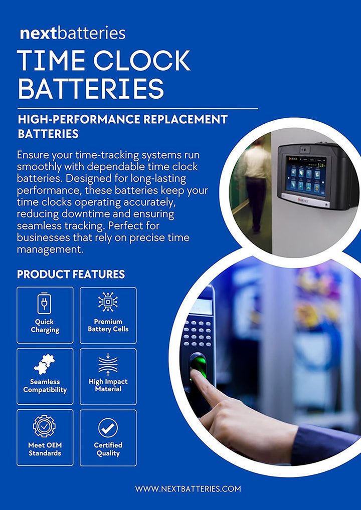 Kronos GS-1907 8609000-018 InTouch 9000 Battery 2600mAh Li-ion-5