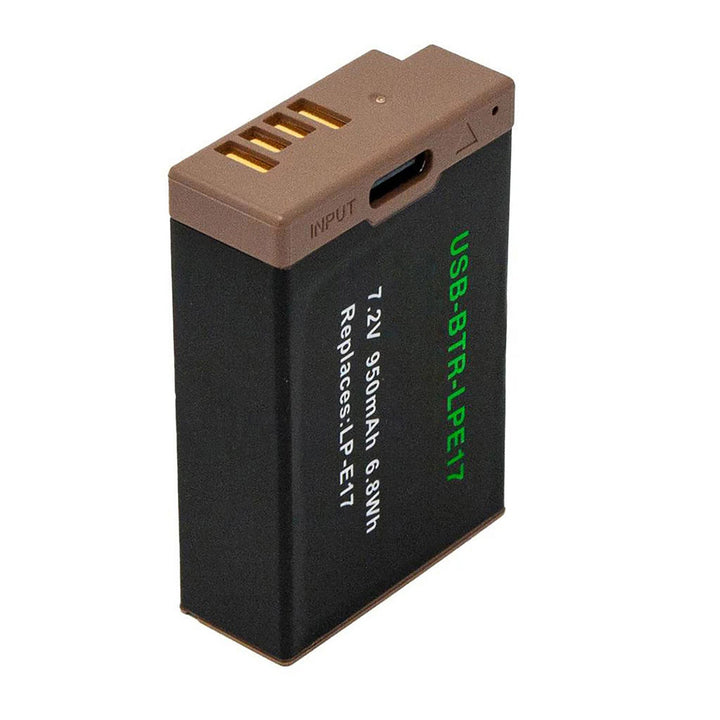 Canon EOS R100 Replacement Battery 950mAh with USB Charging ...