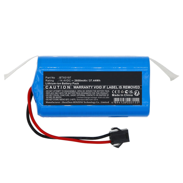 Concept BTX0197 BYD INR18650 M26-4S1P VR3000 Battery 2600mAh Li-ion-3