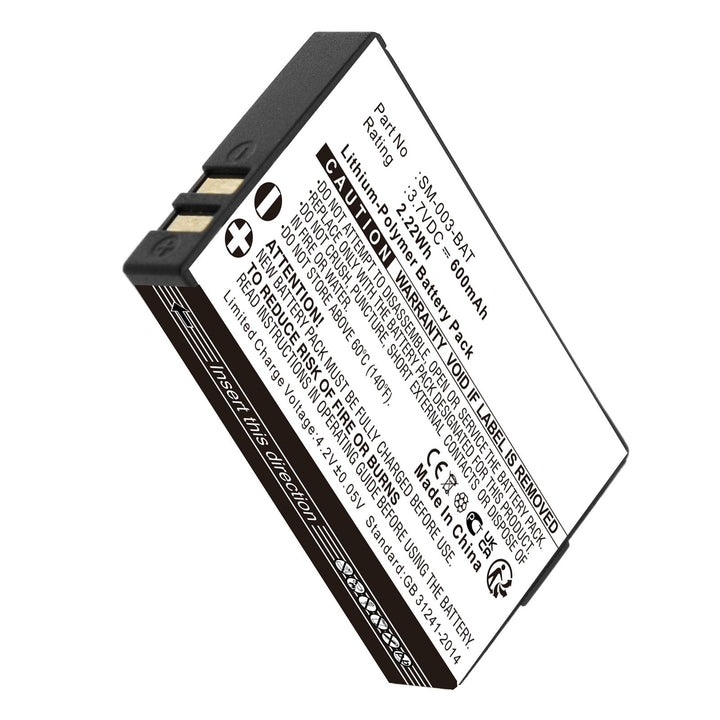 SIMOLIO SM-003-BAT BIG OVER EAR wireless TV heads SM-825D Pro Battery 600mAh Li-Polymer