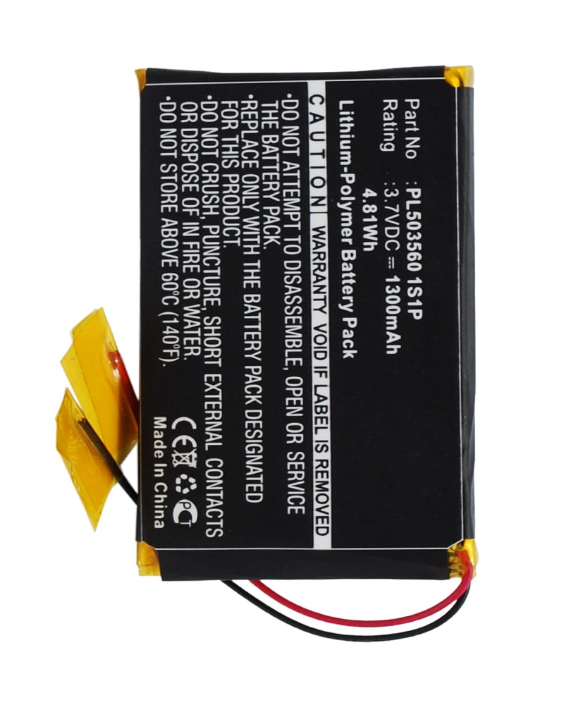 thumbnail image 2 of Replacement Battery For Fiio E17 & E7 - 1000mAh 3.7V Li-Polymer 2 of 12