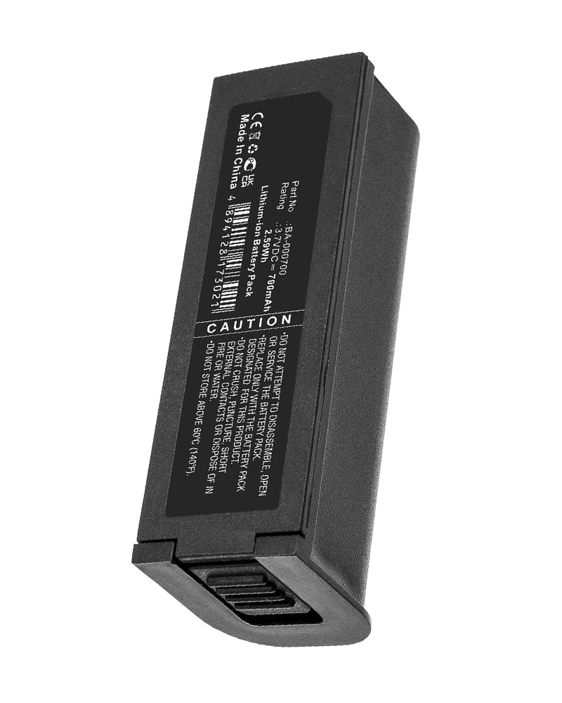 CipherLAB BA-000700, 1166, 1266 Replacement Battery 700mAh Li-ion ...