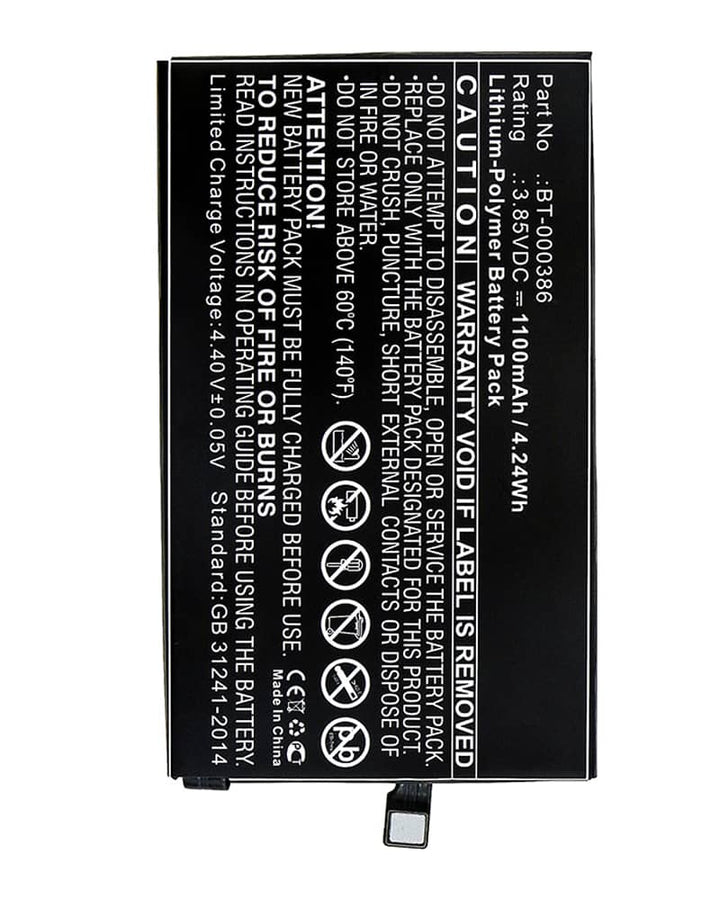 Zebra BT-000386 Battery - 2