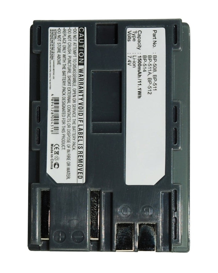 Canon BP-511 EOS 40D EOS50D Digital SLR Battery 1500mAh - 3