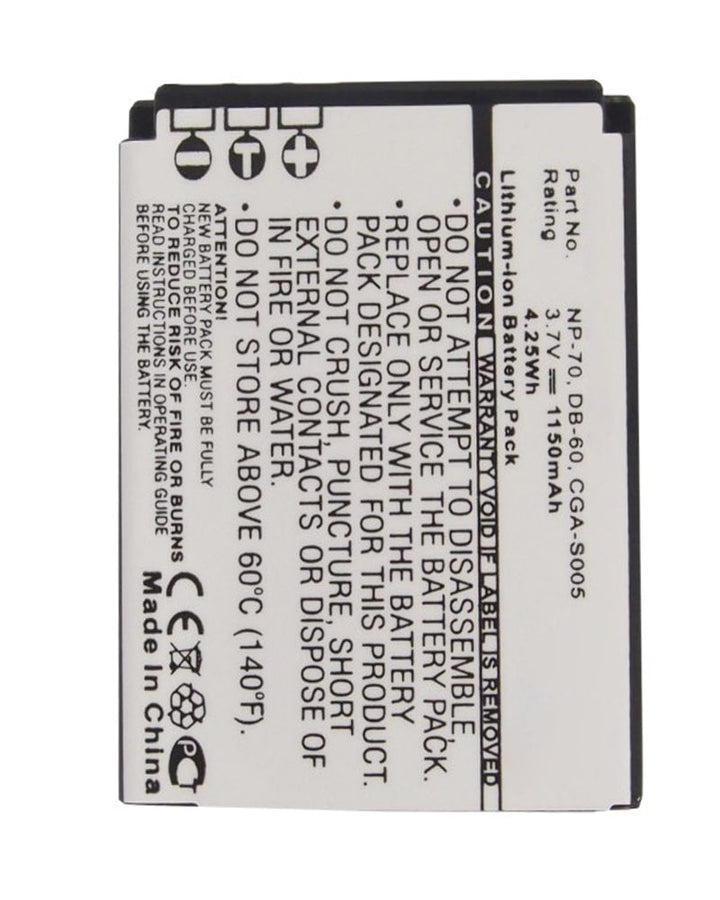 Leica BP-DC4 D-LUX2 D-LUX3 Lumix DMCLX3 Battery 1150mAh - 3