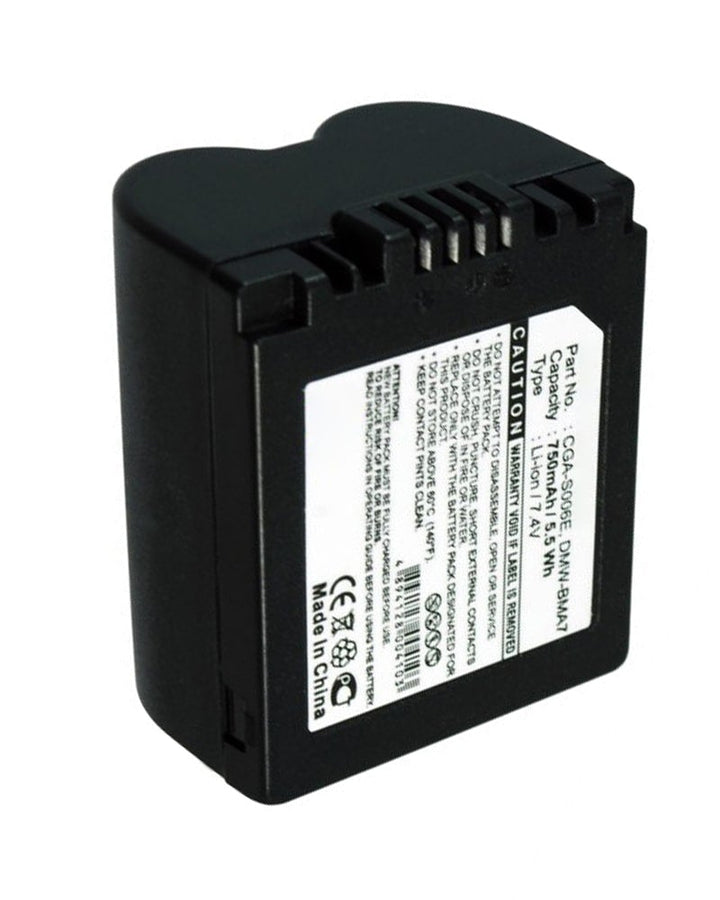 Panasonic CGR-S006A/1B DMC-FZ18 DMC-FZ35 Battery 750mAh - 2
