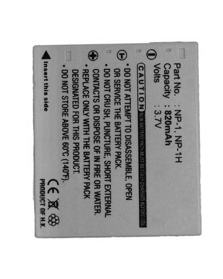 Minolta DiMAGE X1 MBH-NP-1 NP-1 NP-1H Battery 820mAh - 3