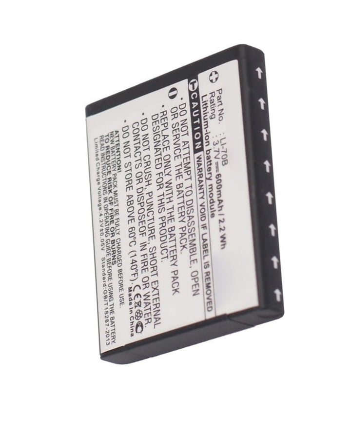 Olympus FE-4020 FE-4040 Li-70B VG-110 Battery 600mAh - 2